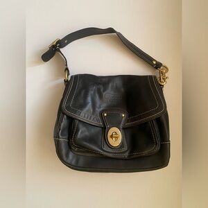 COACH 65th Anniversary Signature Legacy Ali Leather Tote Hobo Bag Purse #F12854